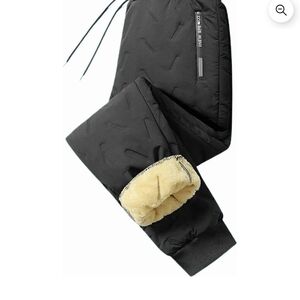 New Sport Unisex Black Quilted Ski Pants. Size M